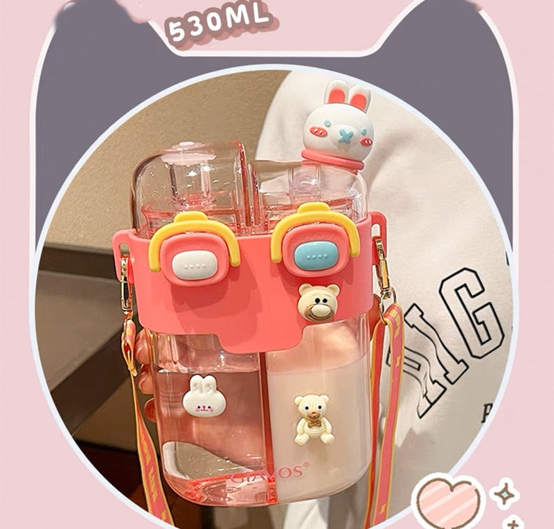 Kids Water Bottle with Double-Bin Design – Eco-Friendly Hydration