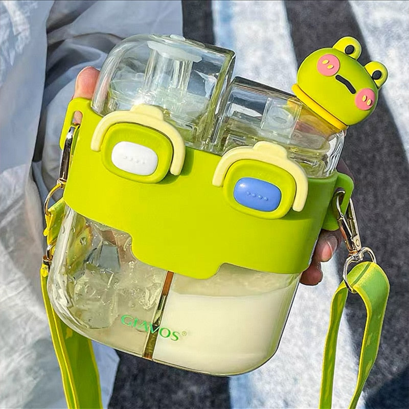 Kids Water Bottle with Double-Bin Design – Eco-Friendly Hydration
