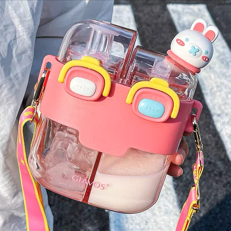 Kids Water Bottle with Double-Bin Design – Eco-Friendly Hydration
