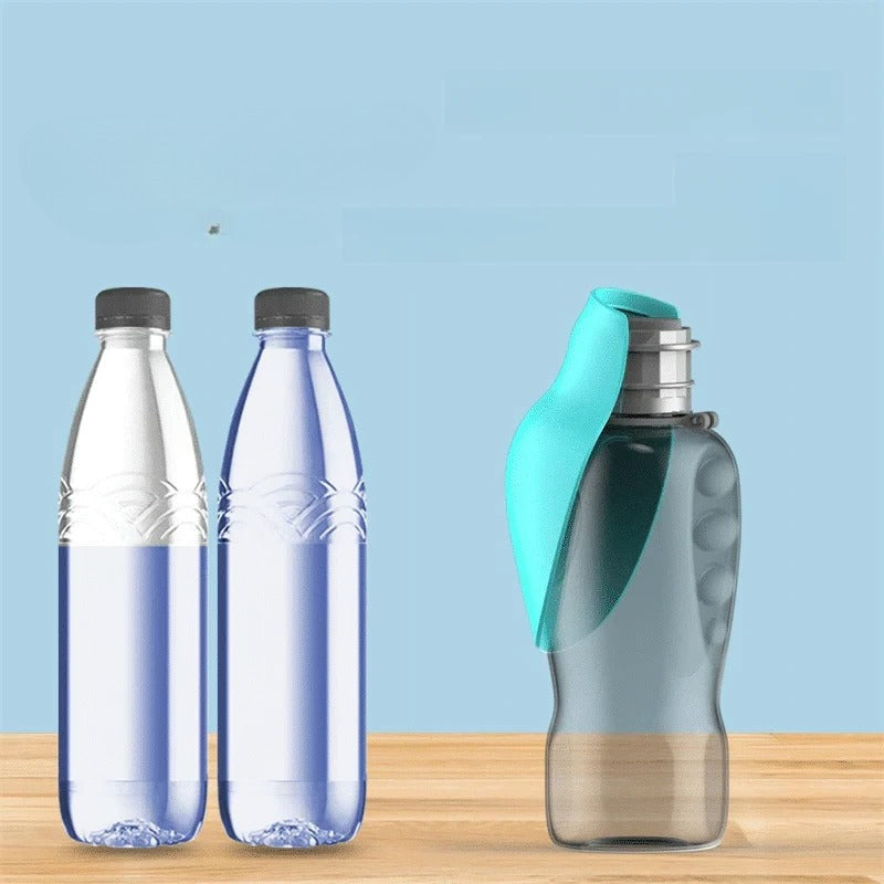Portable Dog Water Bottle with Collapsible Bowl for Easy Hydration