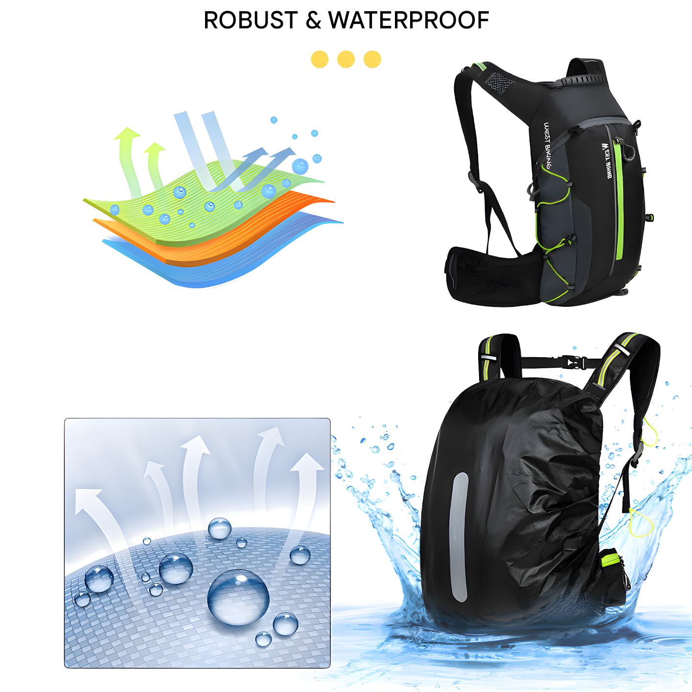 Ergonomic Hydration Backpack for Outdoor Activities – Multifunctional Design