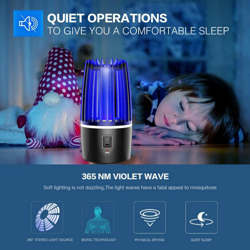 Dual-Function Rechargeable Mosquito Eliminator