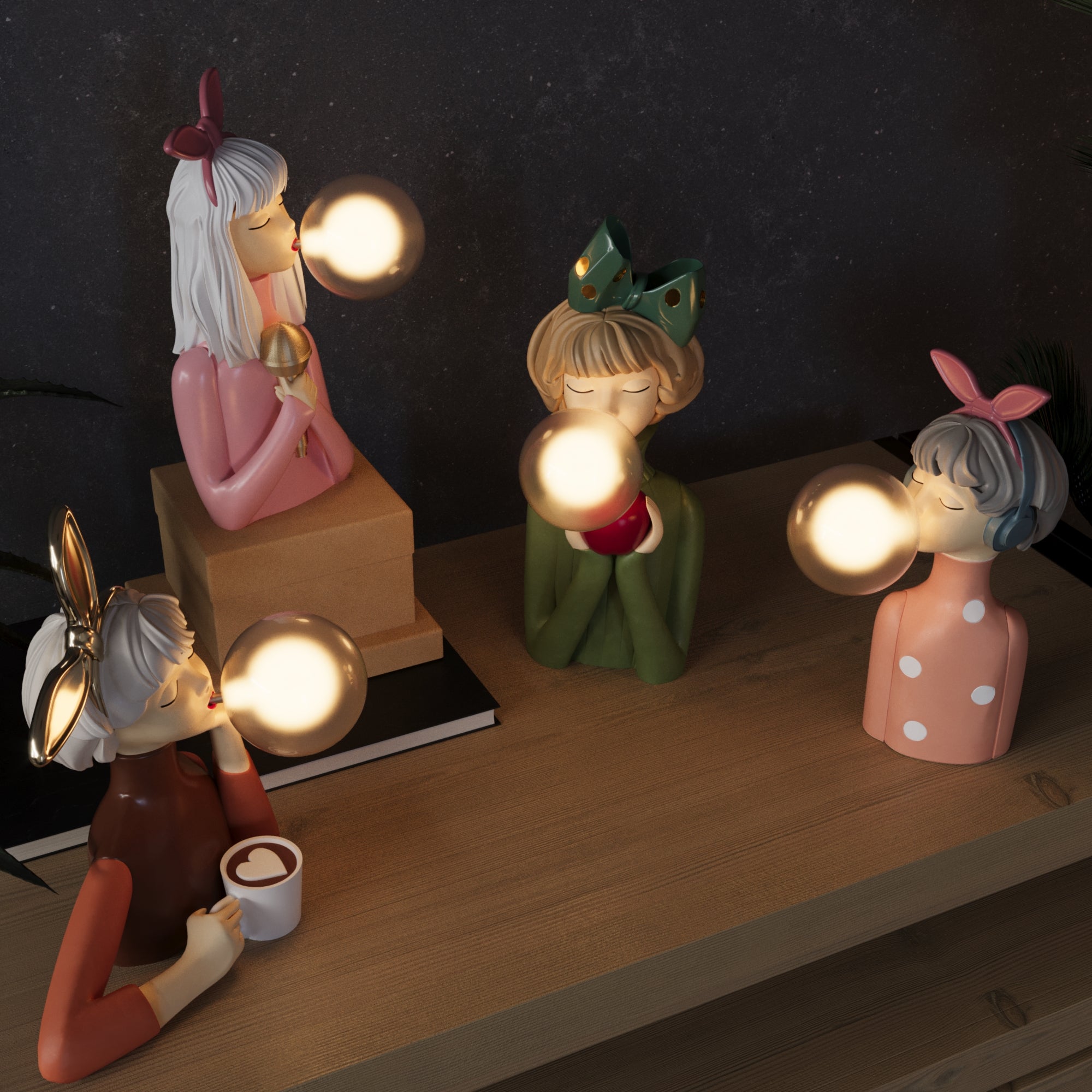 Taavita Artisan Sisters Table Lamp, handcrafted & stylish