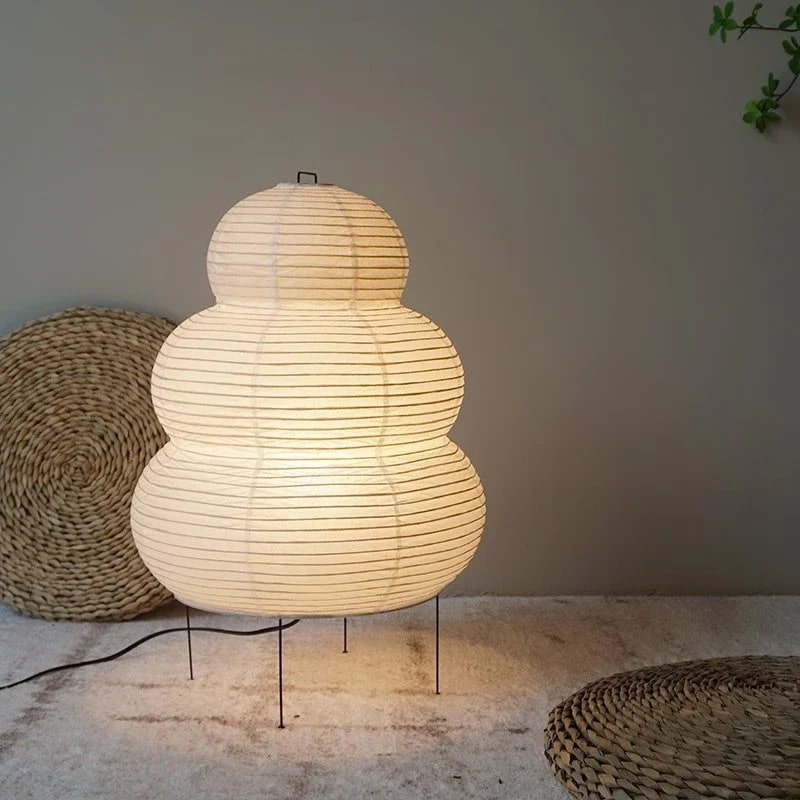 Transformable Japanese Rice Paper Floor Lamp
