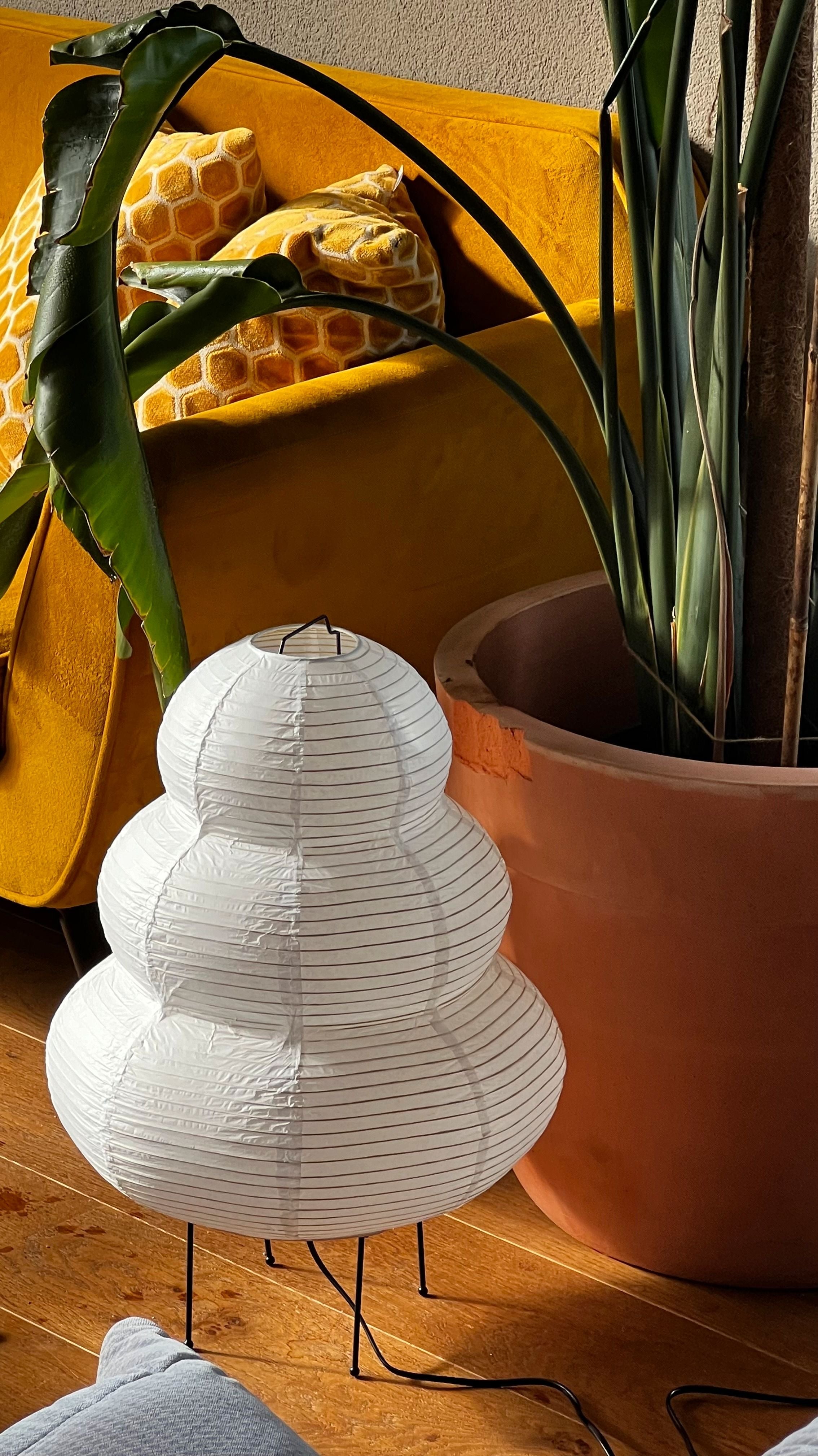 Transformable Japanese Rice Paper Floor Lamp