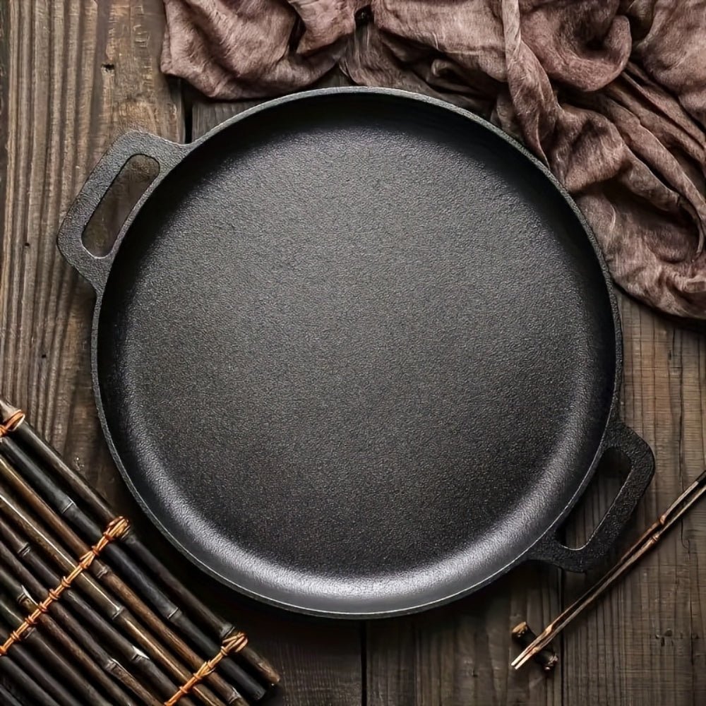 Balanced Double Handle Nonstick Cast Iron Griddle Pan