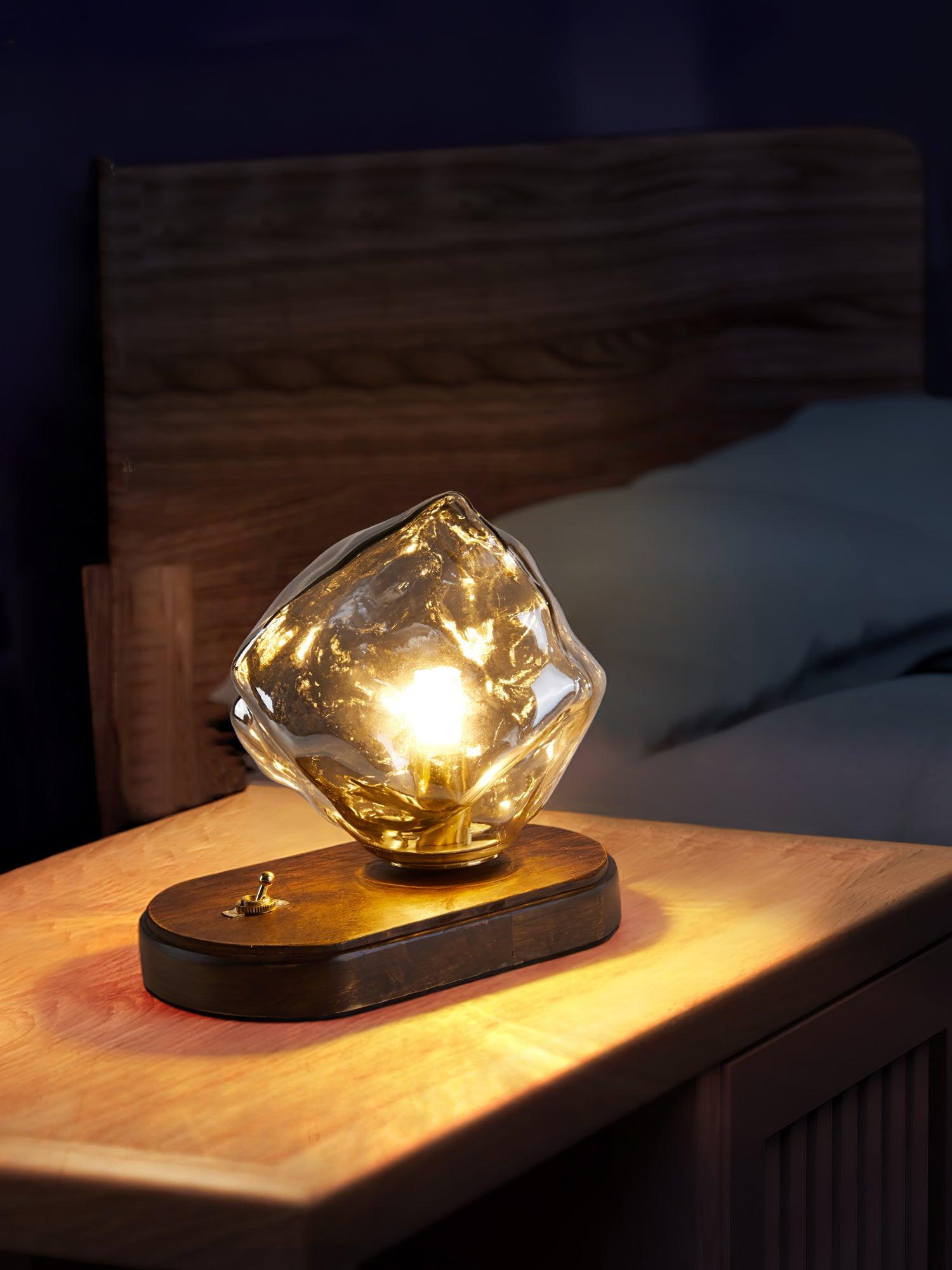 Frosthaven Artistry Table Lamp for Modern Living Spaces