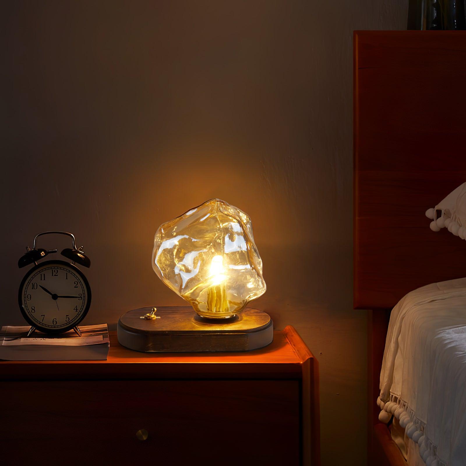 Frosthaven Artistry Table Lamp for Modern Living Spaces