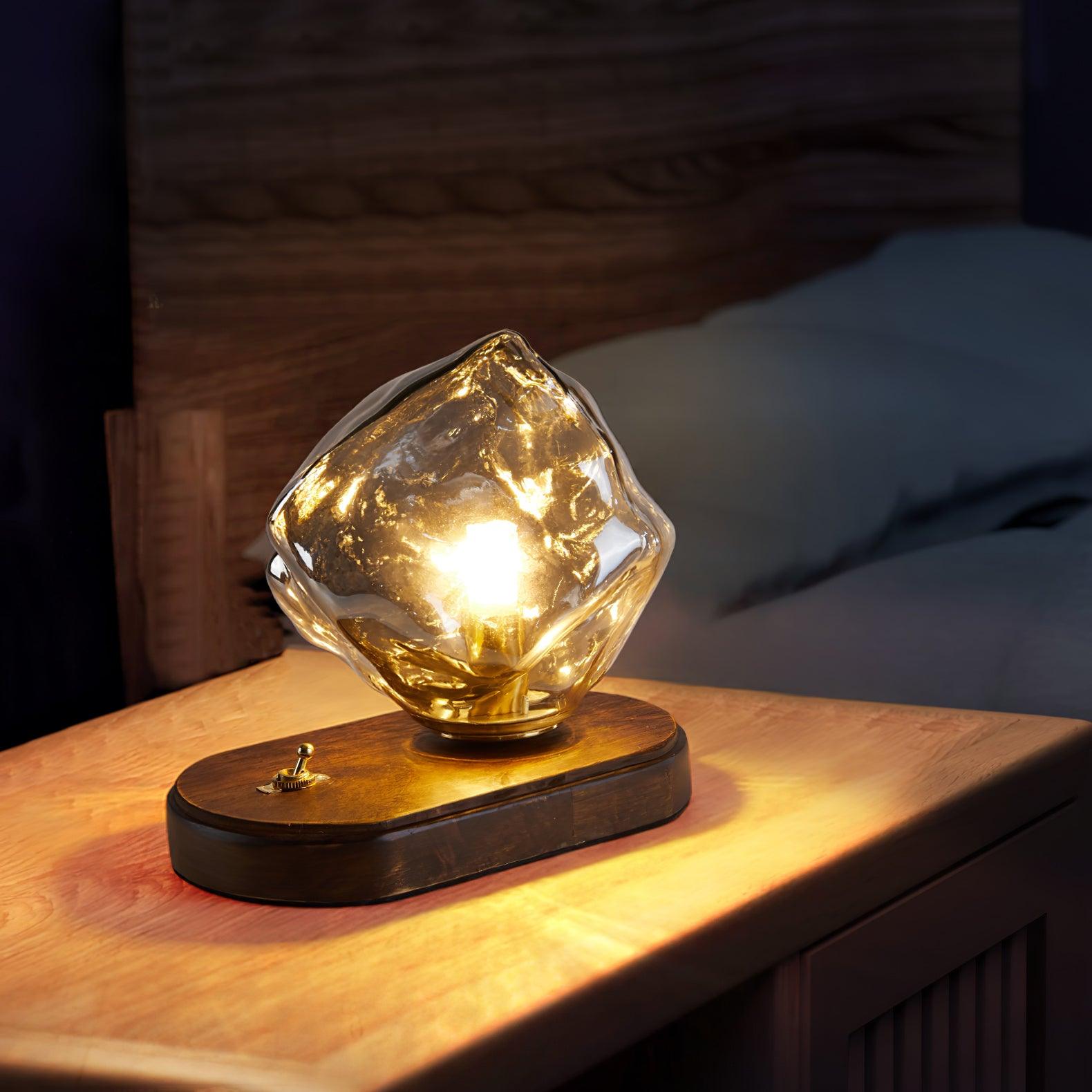 Frosthaven Artistry Table Lamp for Modern Living Spaces