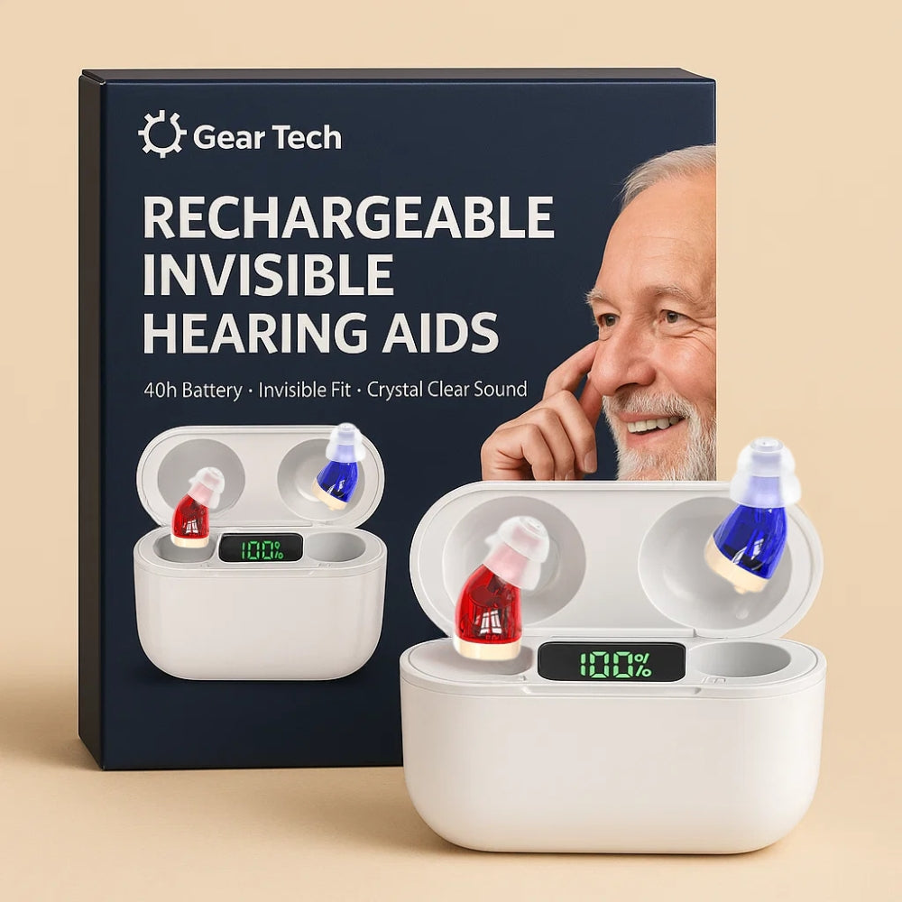 Rechargeable In-Ear Hearing Aids - Comfortable Fit for Clear Audio