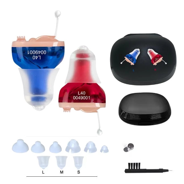 Rechargeable In-Ear Hearing Aids - Comfortable Fit for Clear Audio