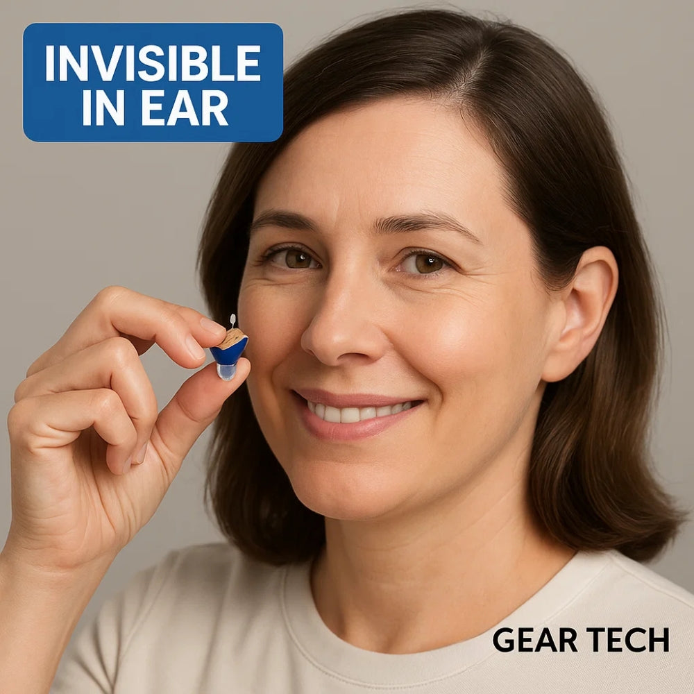 Rechargeable In-Ear Hearing Aids - Comfortable Fit for Clear Audio