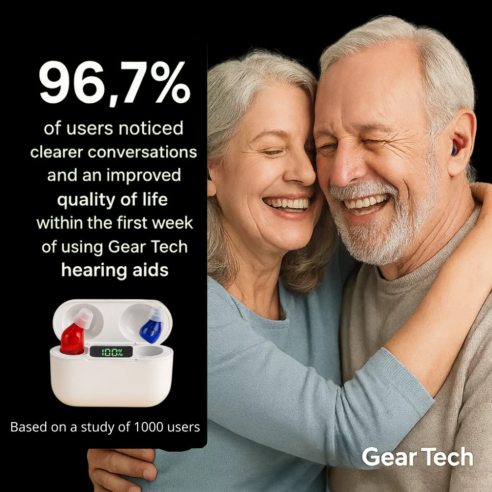 Rechargeable In-Ear Hearing Aids - Comfortable Fit for Clear Audio