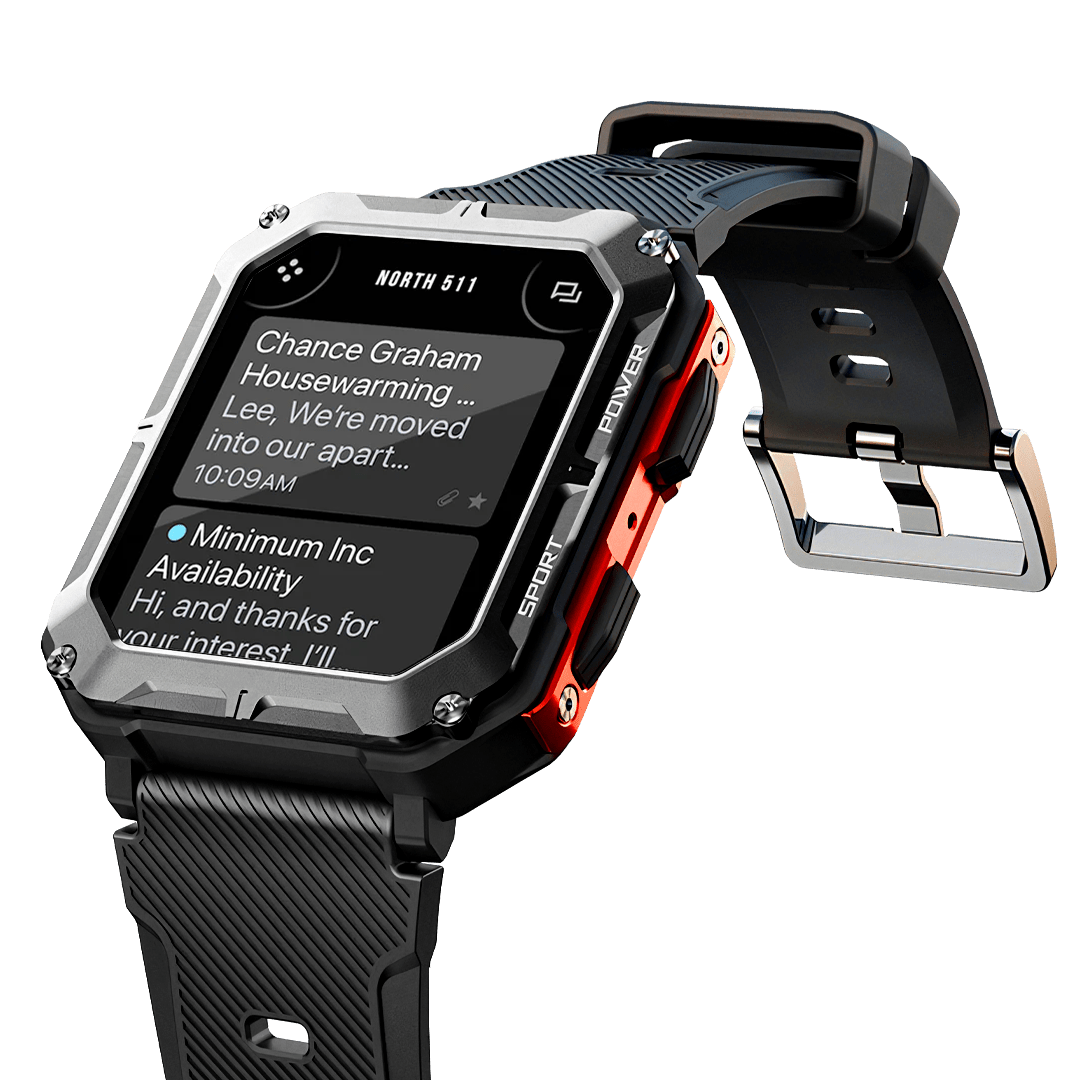 Durable Smartwatch with IP68 & 10ATM Rating | Heart Rate & Blood Oxygen Monitor | 70+ Sports Modes | 10 to 18 Days Battery Life