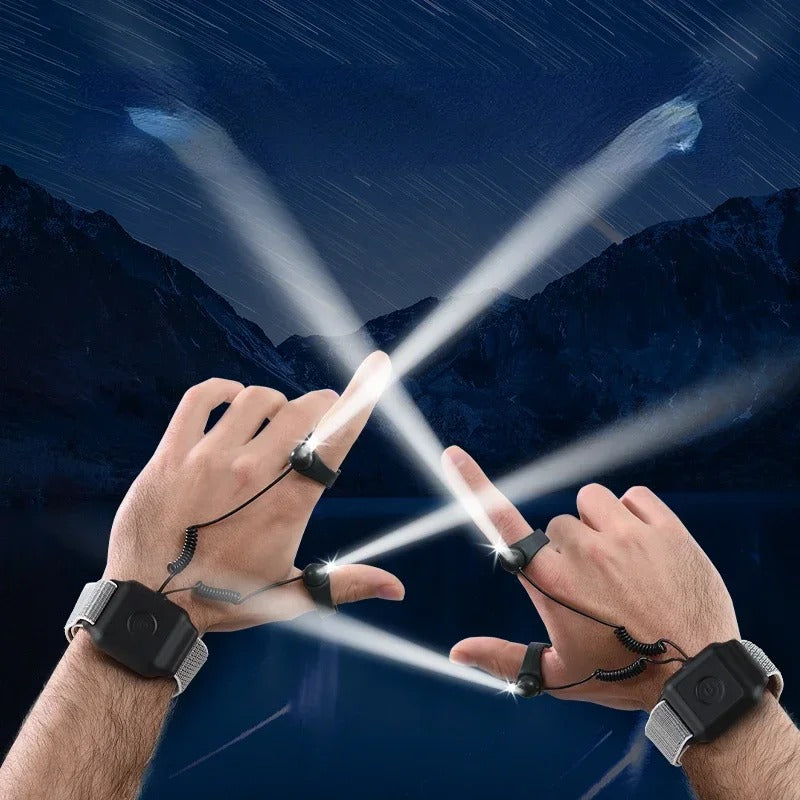 Rechargeable Hands-Free Ring Flashlight – Ideal for Camping & Repairs