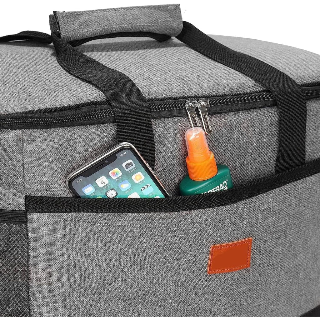 Waterproof Soft-Sided Cooler Tote – Spacious Lunch Bag for Travel & Picnics