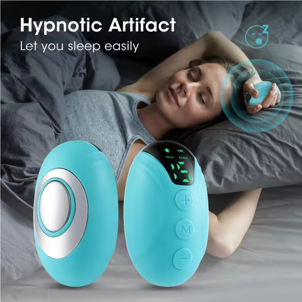 Rechargeable Microcurrent Sleep Assistance Device with 15 Intensity Settings
