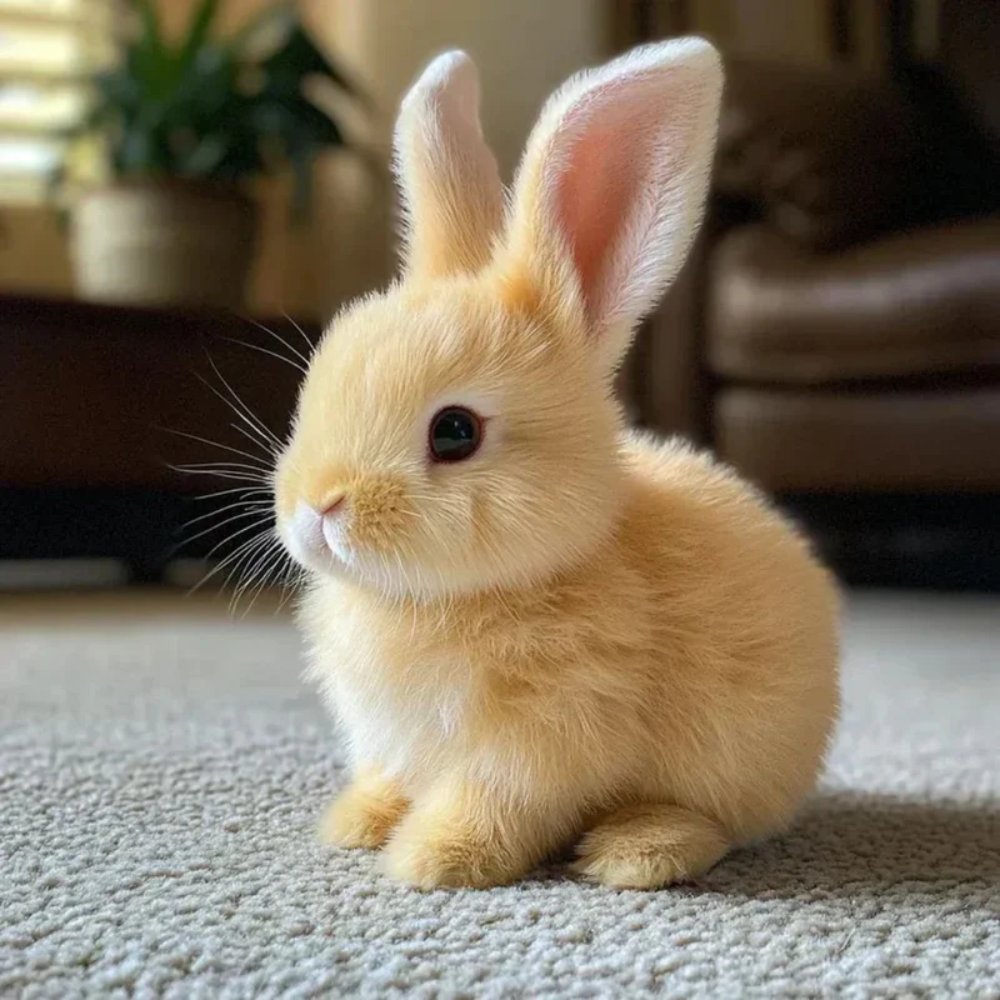 Soft Plush Bunny Toy with Interactive Lifelike Features