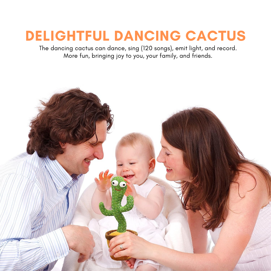 Charming Plush Cactus Companion that Dances and Sings