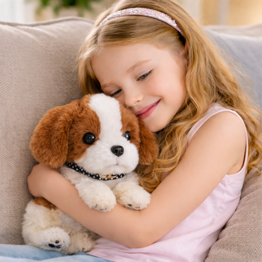 Interactive Cuddly Puppy Toy with Realistic Movements