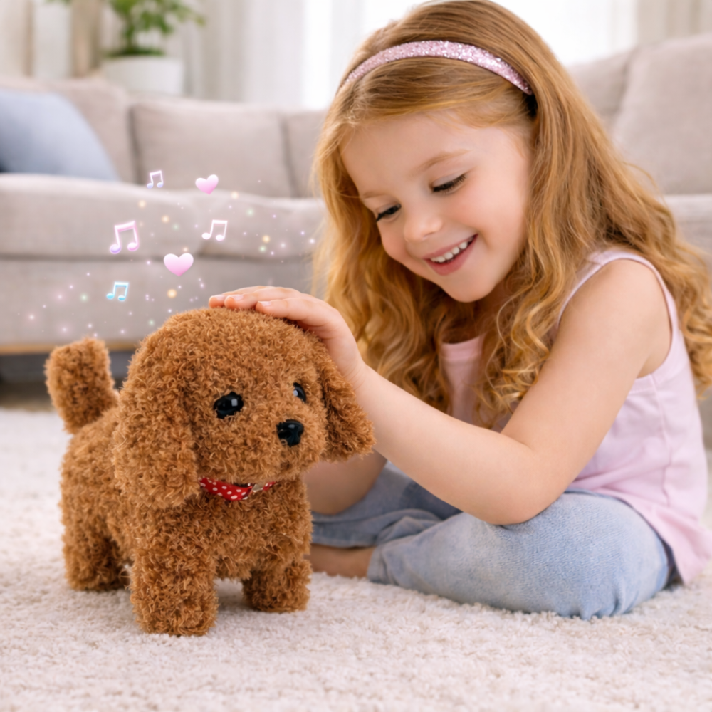 Interactive Cuddly Puppy Toy with Realistic Movements