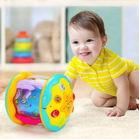Baby Drum Toy with Lights and Music – Interactive Sensory Activity for Learning