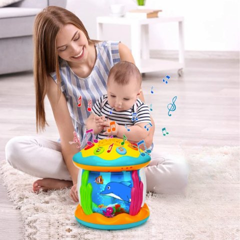 Baby Drum Toy with Lights and Music – Interactive Sensory Activity for Learning