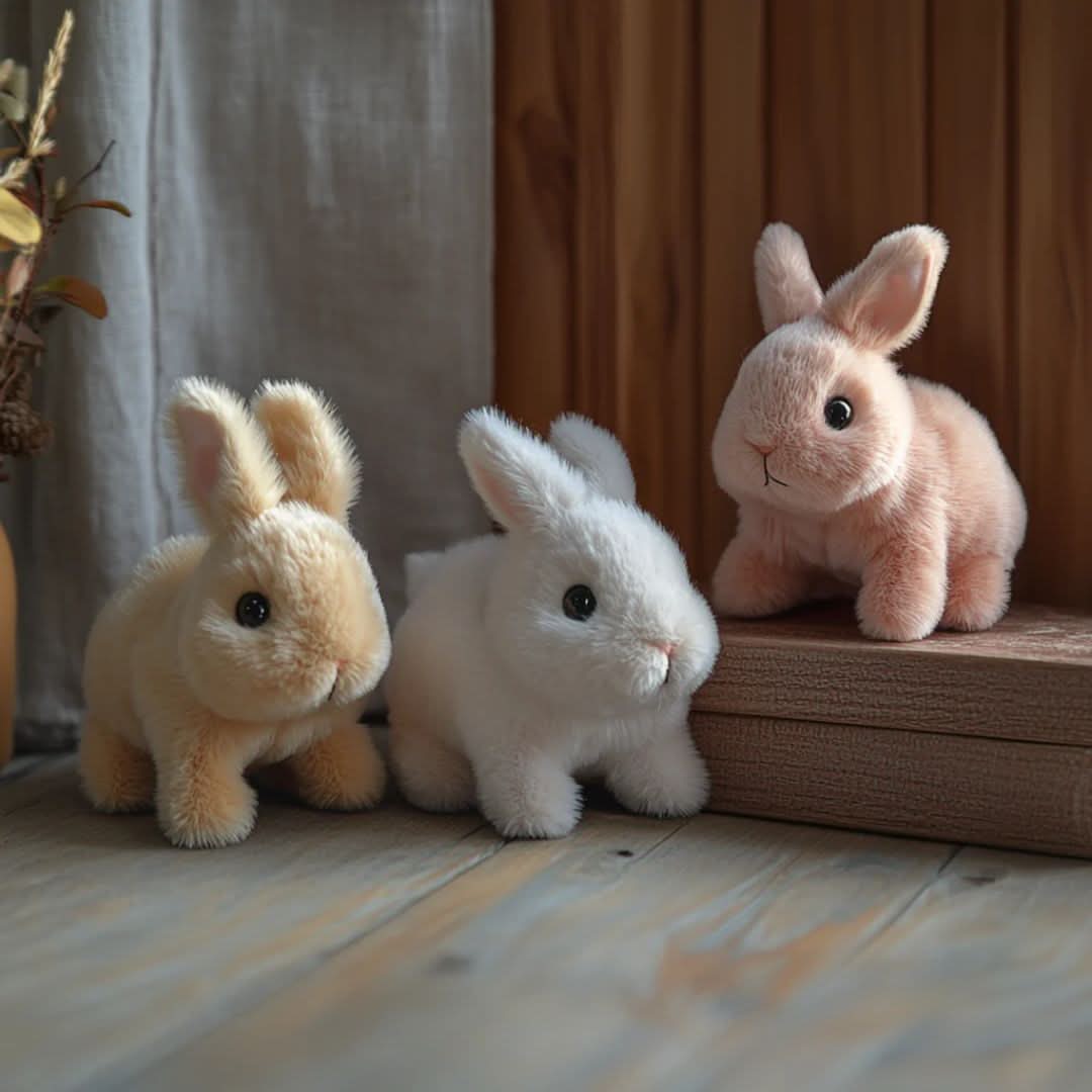 Engaging Plush Rabbit Companion with Motion and Sounds