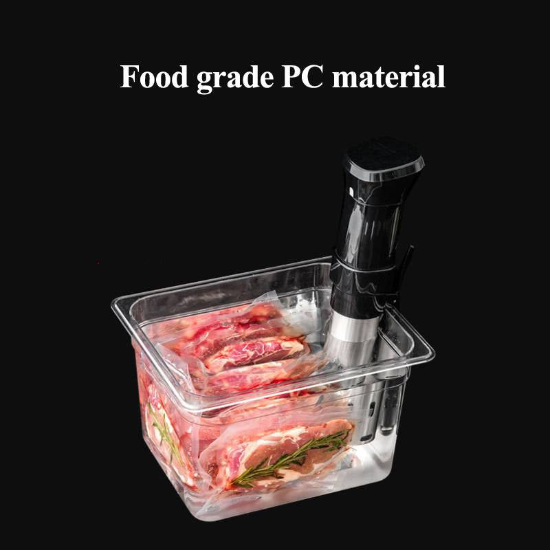 Vacuum Cooking Container for Sous Vide Preparation