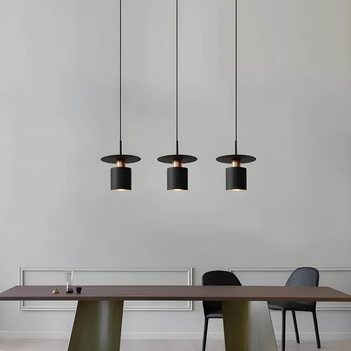 Solene Linear Suspension Light - Elegant Metal Ceiling Fixture