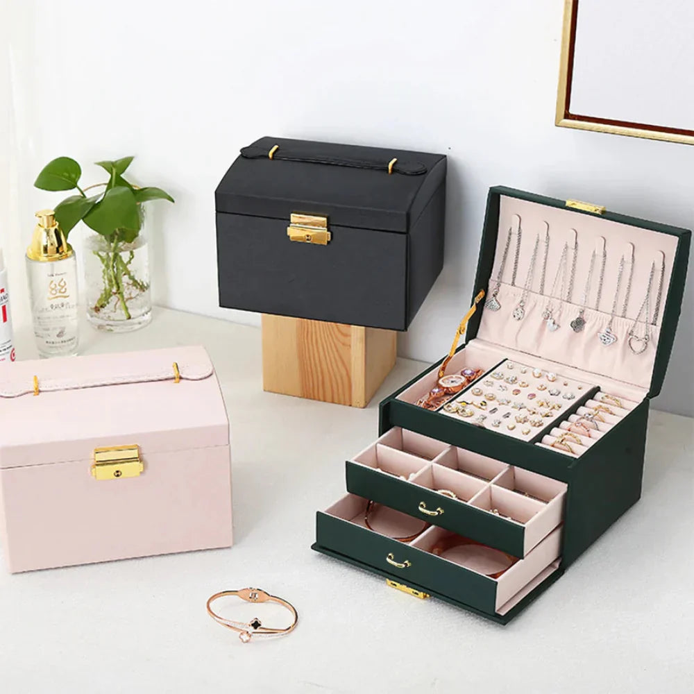 Elegant Lockable Jewelry Organizer for Thoughtful Gifting