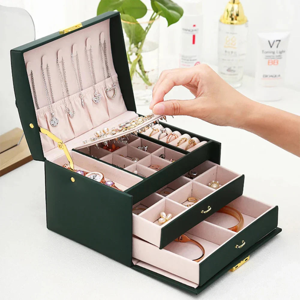 Elegant Lockable Jewelry Organizer for Thoughtful Gifting