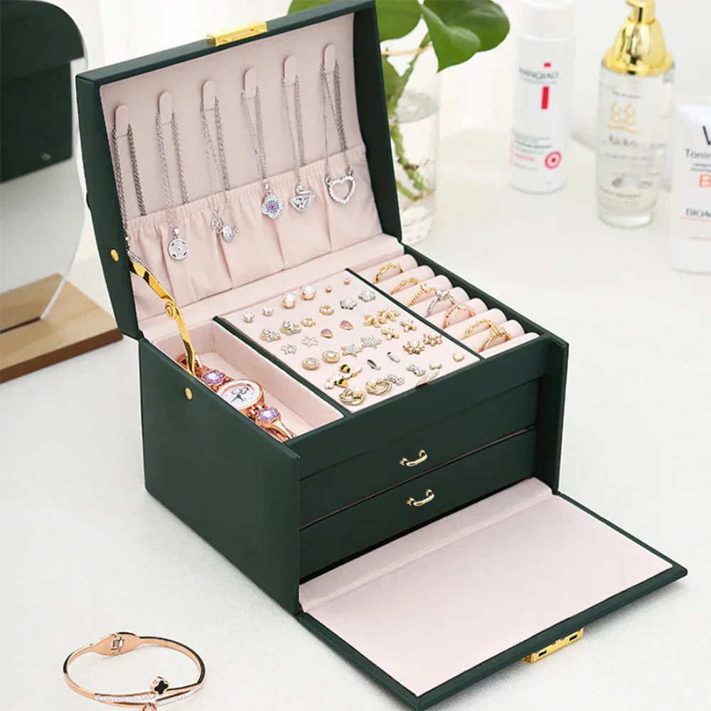 Elegant Lockable Jewelry Organizer for Thoughtful Gifting