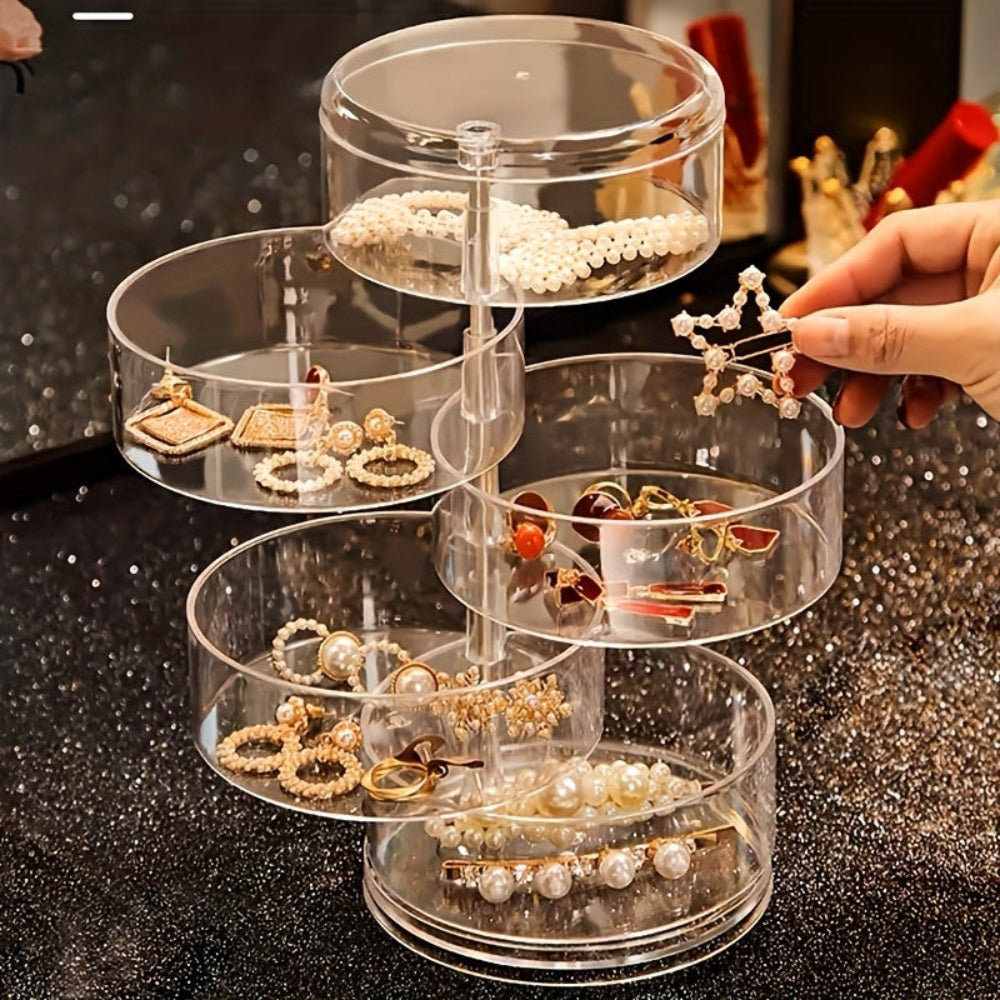 360-Degree Jewelry Storage Carousel – Perfect Gift for Mom