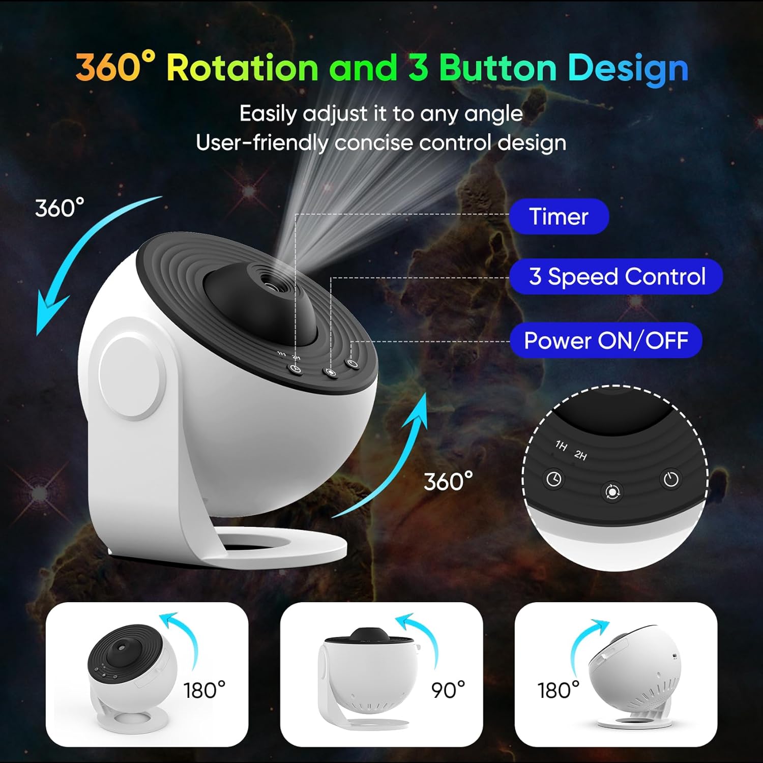 Galactic Dreamscape Projector | Elevate Your Relaxation