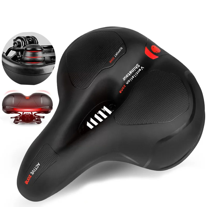 ComfortMax Wide Mountain Bike Seat for Ultimate Support