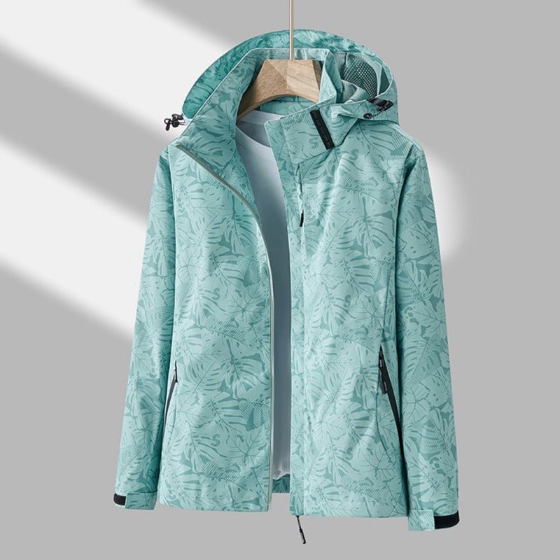 Hooded Waterproof Windbreaker Jacket | Water-Repellent Fabric & Form-Fitting Design | Warm and Durable Material | Outdoor and Casual Wear