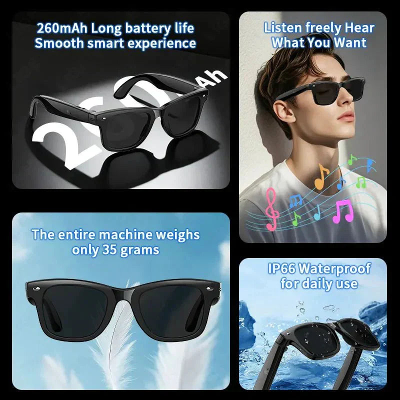 VisionTech Smart Sunglasses with Instant Translation & HD Camera