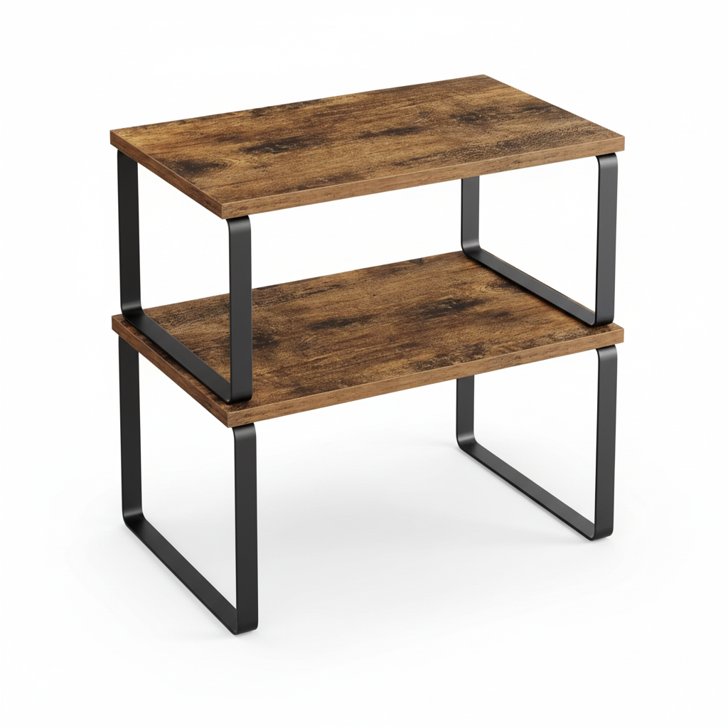 Versatile Stacking Storage Shelves for Kitchen Organization