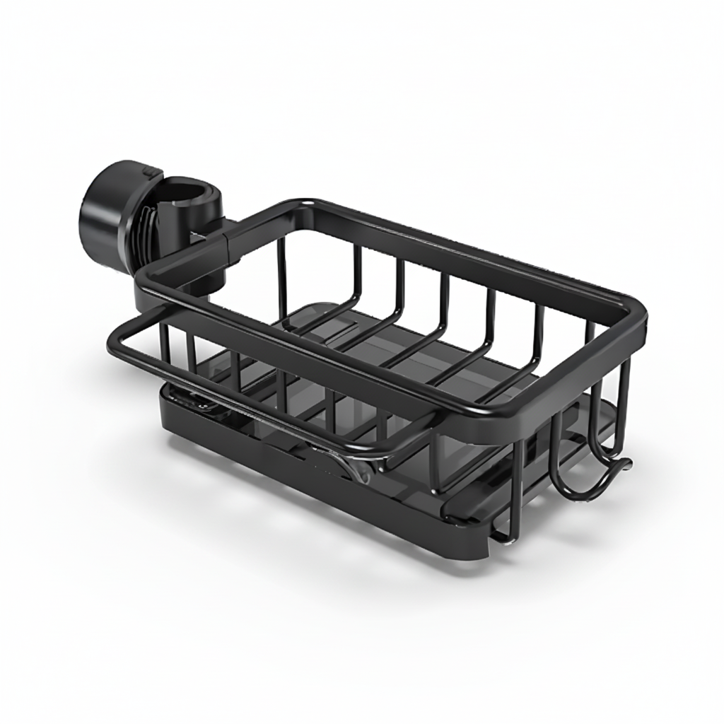 Effortless Kitchen Sink Storage with Quick-Drain Basket