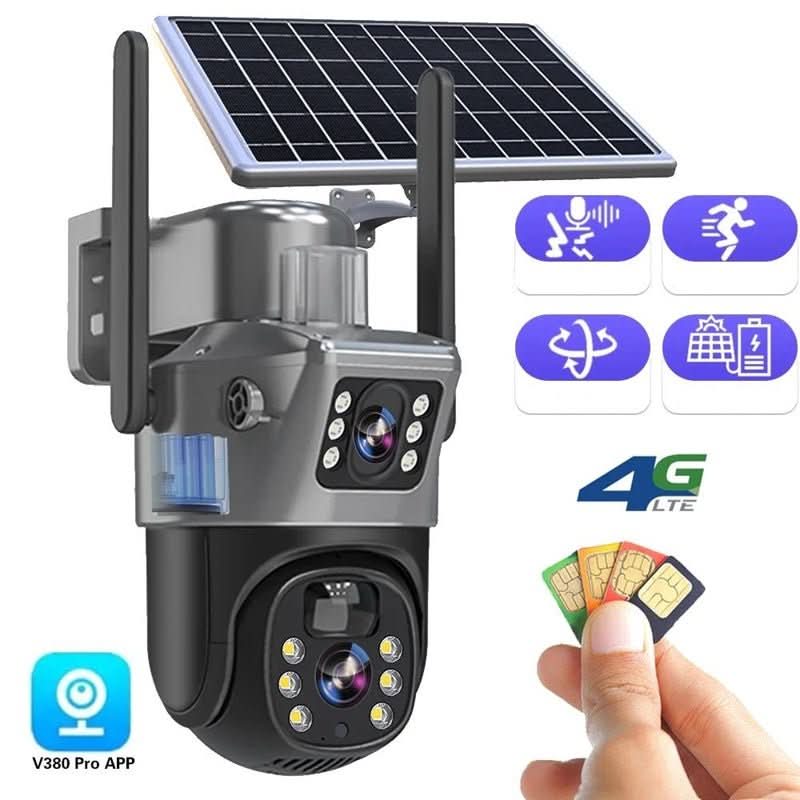 EcoWatch 4K Wireless Security Camera with Solar Power & 360° Coverage