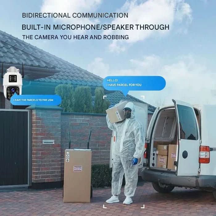 EcoWatch 4K Wireless Security Camera with Solar Power & 360° Coverage