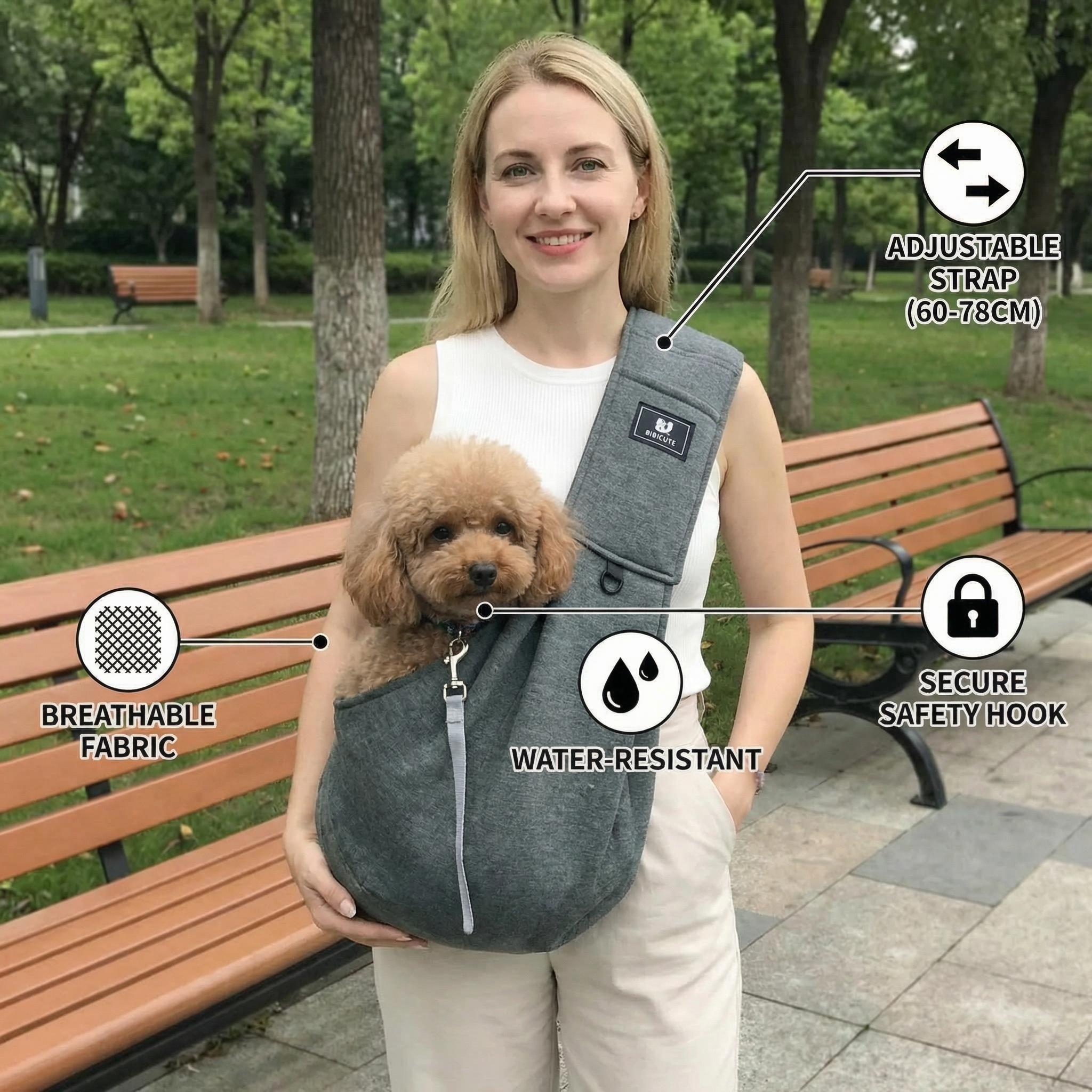 Portable Dog Backpack with Breathable Material – Comfortable Ergonomic Design