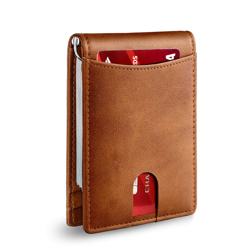 Leather Card Holder with RFID Protection – Compact Theft-Resistant Wallet