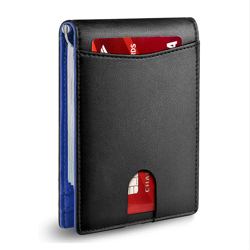 Leather Card Holder with RFID Protection – Compact Theft-Resistant Wallet