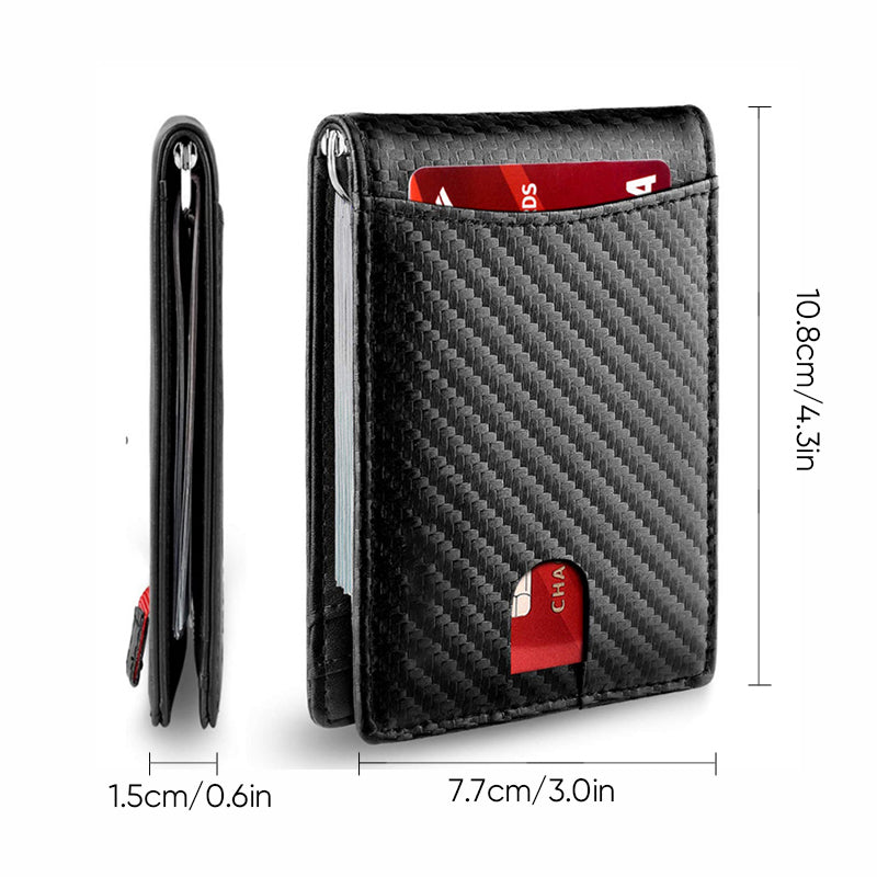 Leather Card Holder with RFID Protection – Compact Theft-Resistant Wallet