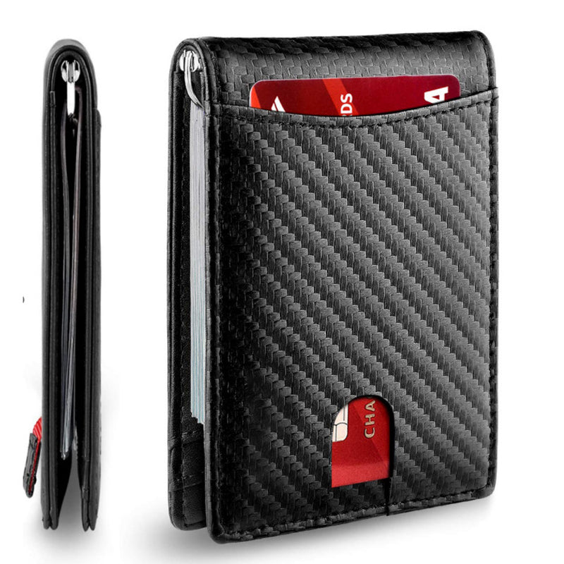 Leather Card Holder with RFID Protection – Compact Theft-Resistant Wallet