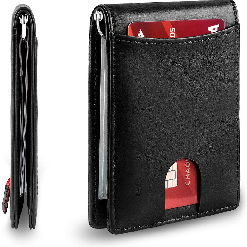 Leather Card Holder with RFID Protection – Compact Theft-Resistant Wallet