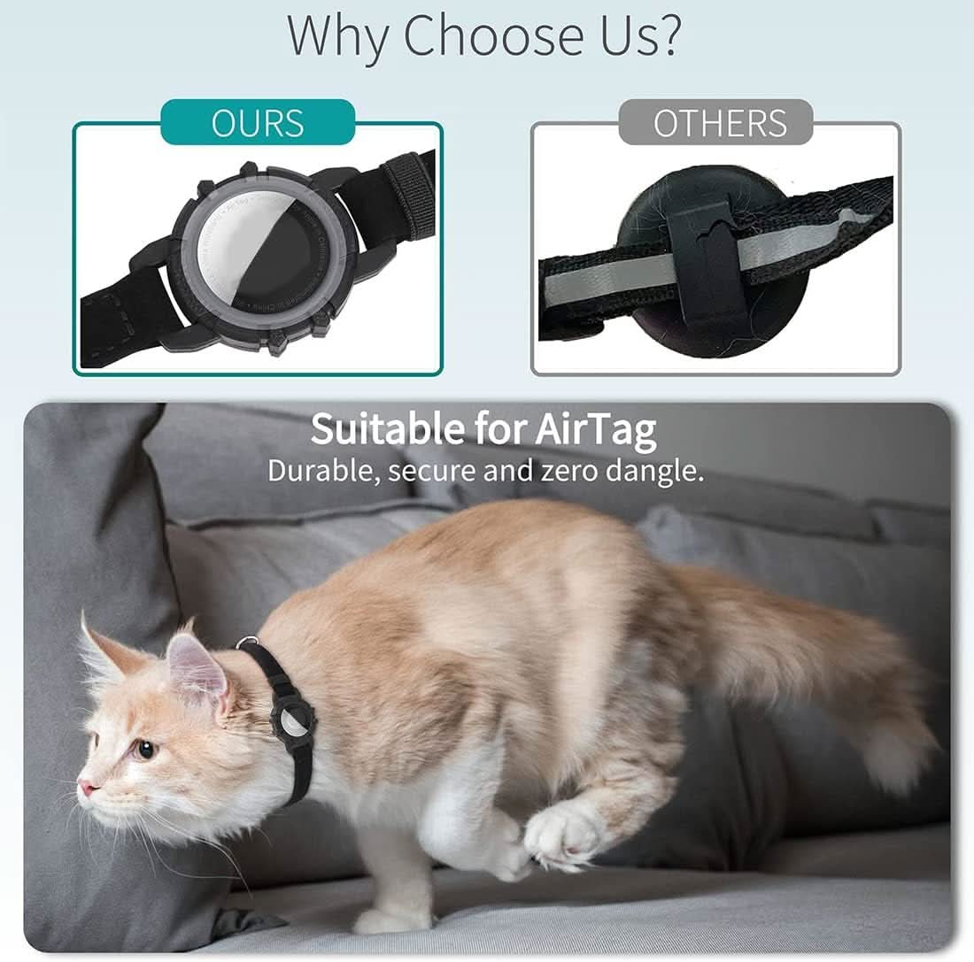 PawSafe GPS Tracker Collar for Cats with Reflective Features