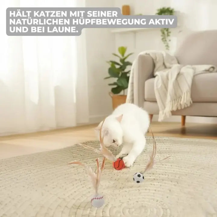 Interactive Feather Ball for Cats